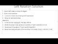 Hackerrank Left Rotation Problem
