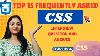 Top 15 CSS Interview Questions and Answers | Frontend Interview #html #css #javascript #reactjs #tcs