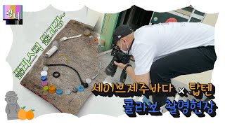 [VLOG] 세이브제주바다X탑텐 콜라보 촬영현장🌊