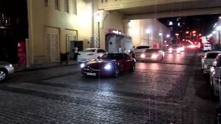 red Mercedes-Benz SLS 6.3 AMG - Dubai Marina