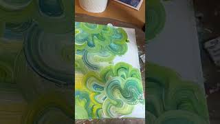 Original abstract swirls 🥝🦋🌻 #painting #relaxing #satisfying #art #abstract #trending #chill