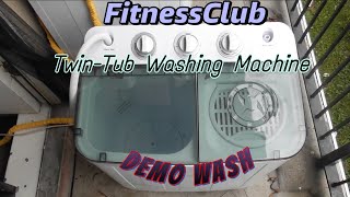 FitnessClub Compact Twin-Tub Washing Machine - Demo Wash