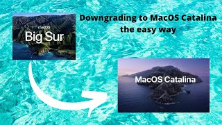 Downgrading from MacOS Big Sur to Catalina the Easy Way