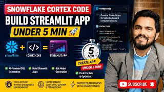 Snowflake Cortex Code Full Demo | Build Streamlit App in Under 5 Min