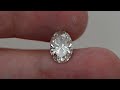 loose oval cut lab grown diamond 2.12 carat h vs1