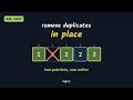 Remove Duplicates from Sorted Array — LeetCode #26 (Easy) — Python | Logixy