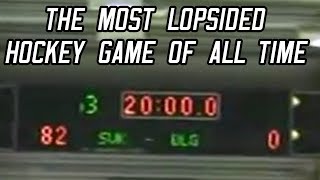 The Most Lopsided Hockey Game of All Time