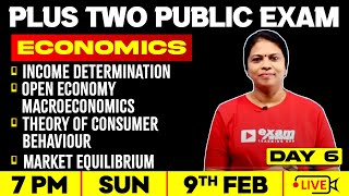 +2 Economics | Income Detrmination | Open Economy | Theory of Consumer Behaviour | MarketEquilibrium