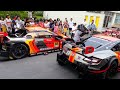 honda nsx gt vs honda cr z gt300 insane straight pipes rev battle