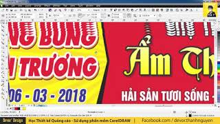 Tự học CorelDRAW làm thiết kế Quảng cáo - Bài 2 - Thiết kế Băng rôn