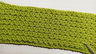 💫2 Rows Repeat! EASY CROCHET PATTERN For Beginners ! Crochet Stitches