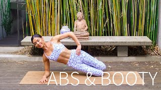 20 MIN ABS & BOOTY WORKOUT || At-Home Pilates (No Equipment)