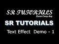 Text Shadow Effect  | Demo - 1 | Css | SR Tutorials