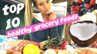 HEALTHY EATING GROCERY SHOPPING LIST - nutrition tips and  foods that make losing weight easy