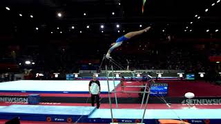 Sarah Voss (GER) Uneven Bars All Around 2019 Stuttgart World Championships