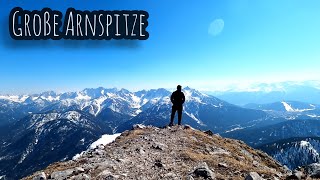 Große Arnspitze (2196m) - Wanderung bei Sonne und Schnee [ohne Kommentar]