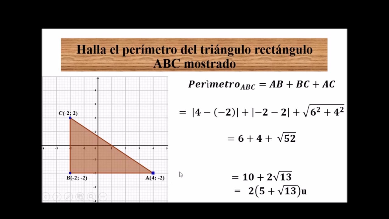 DISTANCIA ENTRE 2 PUNTOS EN EL PLANO II PARTE PROBLEMAS RESUELTOS - YouTube