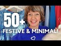 Minimalist CHRISTMAS Capsule Wardrobe for Women 50+ | Festive Sustainable Style