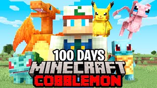 I Spent 100 Days Catching EVERY Pokémon in Minecraft COBBLEMON