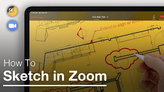 How to Set Up Live Sketching in Zoom - Morpholio Trace Beginner iPad Pro Drawing & Design Tutorial