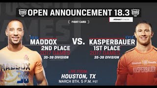 CrossFit Open 18.3 – Maddox vs Kasperbauer