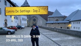 Camino de Santiago - Day 2: Roncesvalles to Zubiri