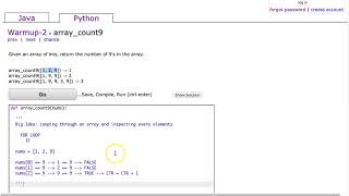 Codingbat - array_count9 (Python)