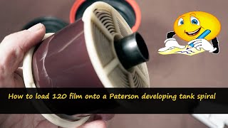 How to EASILY load 120 film onto a Paterson developing tank spiral