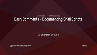 09. Bash Comments - Documenting Shell Scripts