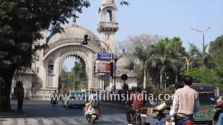 Vadodara city streets and traffic view: Erstwhile Baroda state of yore in Gujarat