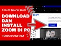 ZT#1. CARA INSTALL ZOOM DI PC LAPTOP | 5 MENIT TUTORIAL ZOOM