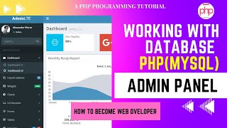 PHP Project Day 6 Admin Panel(backend) in php with database mysql - PHP Tutorials || Learn PHP Nepal