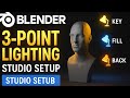 Blender Lighting Tutorial | Creating a 3-Point Lighting Studio