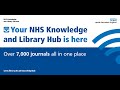 The New Knowledge & Library Hub -searching made quick and easy