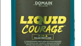 Informational review on domain outdoors liquid courage 17-7-4 fertilizer #domainoutdoors #foodplots