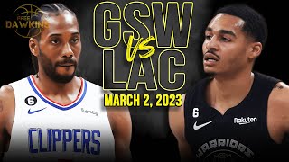 Golden State Warriors vs Los Angeles Clippers  Game Highlights | March 2, 2023 |