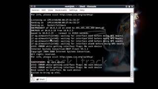 Starting the Desktop and Networking in Backtrack 4 R2 and Shutting Down the OS