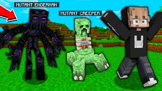 EXPERIMENT MERUBAH MOB MENJADI MUTANT JAHAT DI MINECRAFT !!