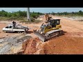 incredible technical of building draining system and delete by dozer shantui.