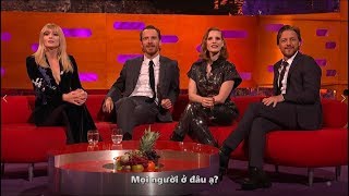 [Vietsub] Graham Norton Show | James McAvoy, Michael Fassbender, Jessica Chastain, Sophie Turner 1/3