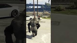 Angry Gorilla on Beach Gameplay - 13 || GTA V mod || #shorts