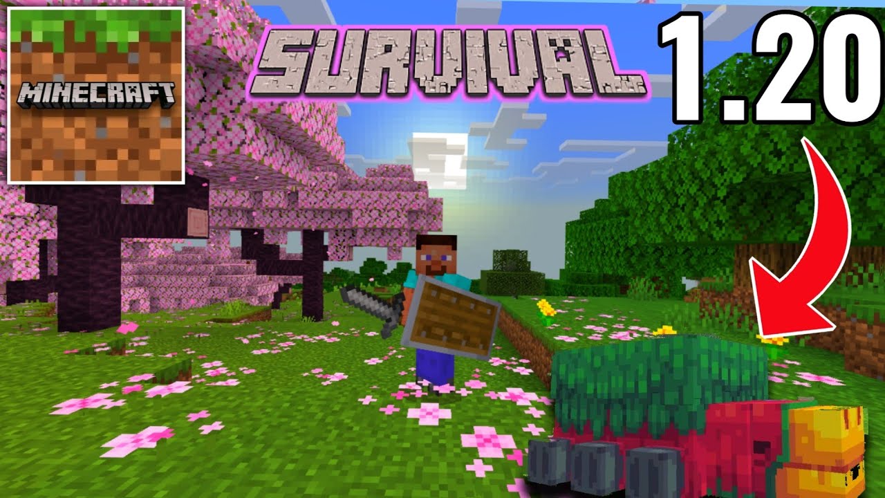 Minecraft PE - OFFICIAL 1.20 TRAILS & TALES UPDATE - Survival Part 1 ...