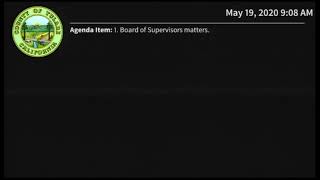 Board of Supervisors - 05/19/2020