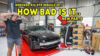 How Bad is the Damage..? | Rebuilding Wrecked R35 GTR Ep. 1