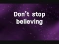 Journey | Don't Stop Believin | Lyrics