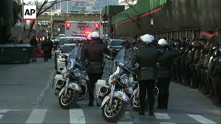 Procession in honor of 2nd NYPD officer killed