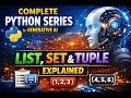 Python Tutorial for Beginners | Strings, Lists, Sets & Tuples Explained