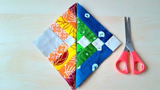 🔥Re-Imagine Your Scraps: A beautiful Quilt BlockTutorial/Creative sewing.