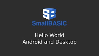 SmallBASIC "Hello World"