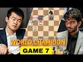 [FULL R7] GM Ding vs GM Gukesh || FIDE World Championship #chess #catur